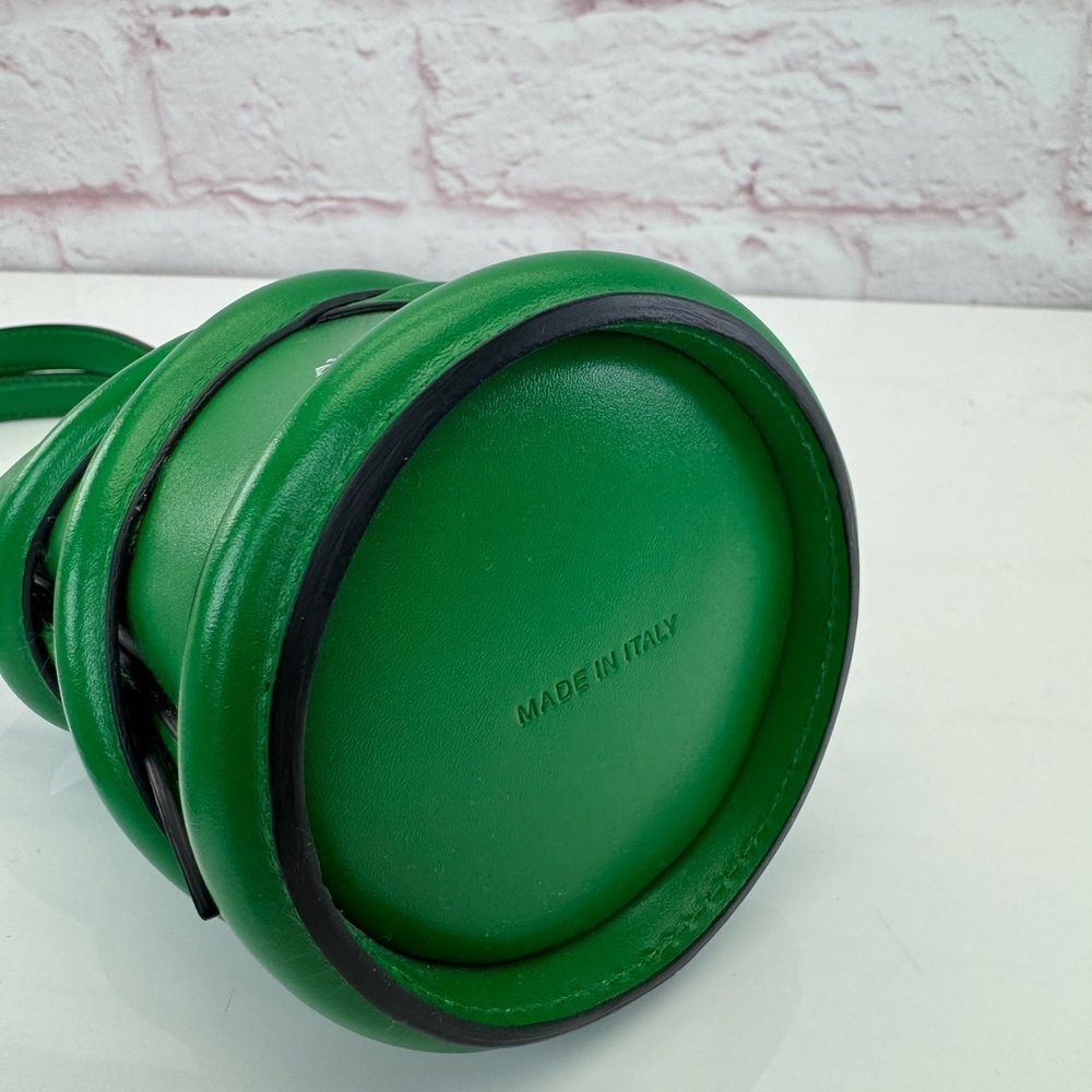 Alexander McQueen Bucket Mini Curve Green Bag - Picture 6 of 10